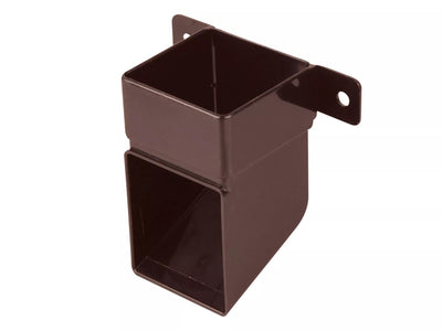 Osma Squareline Pipe Shoe & Brackt Brown 61mm