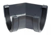 Osma Deepline Gutter Angle 45°  Anthracite Grey 113mm