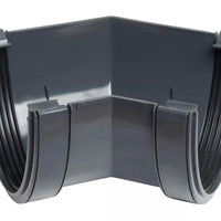 Osma Deepline Gutter Angle 45°  Anthracite Grey 113mm