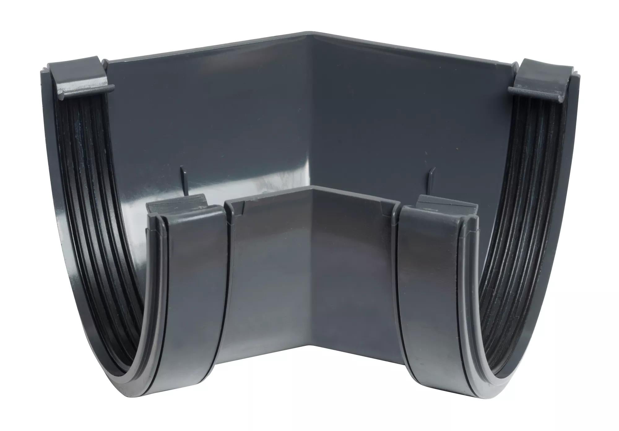 Osma Deepline Gutter Angle 45°  Anthracite Grey 113mm