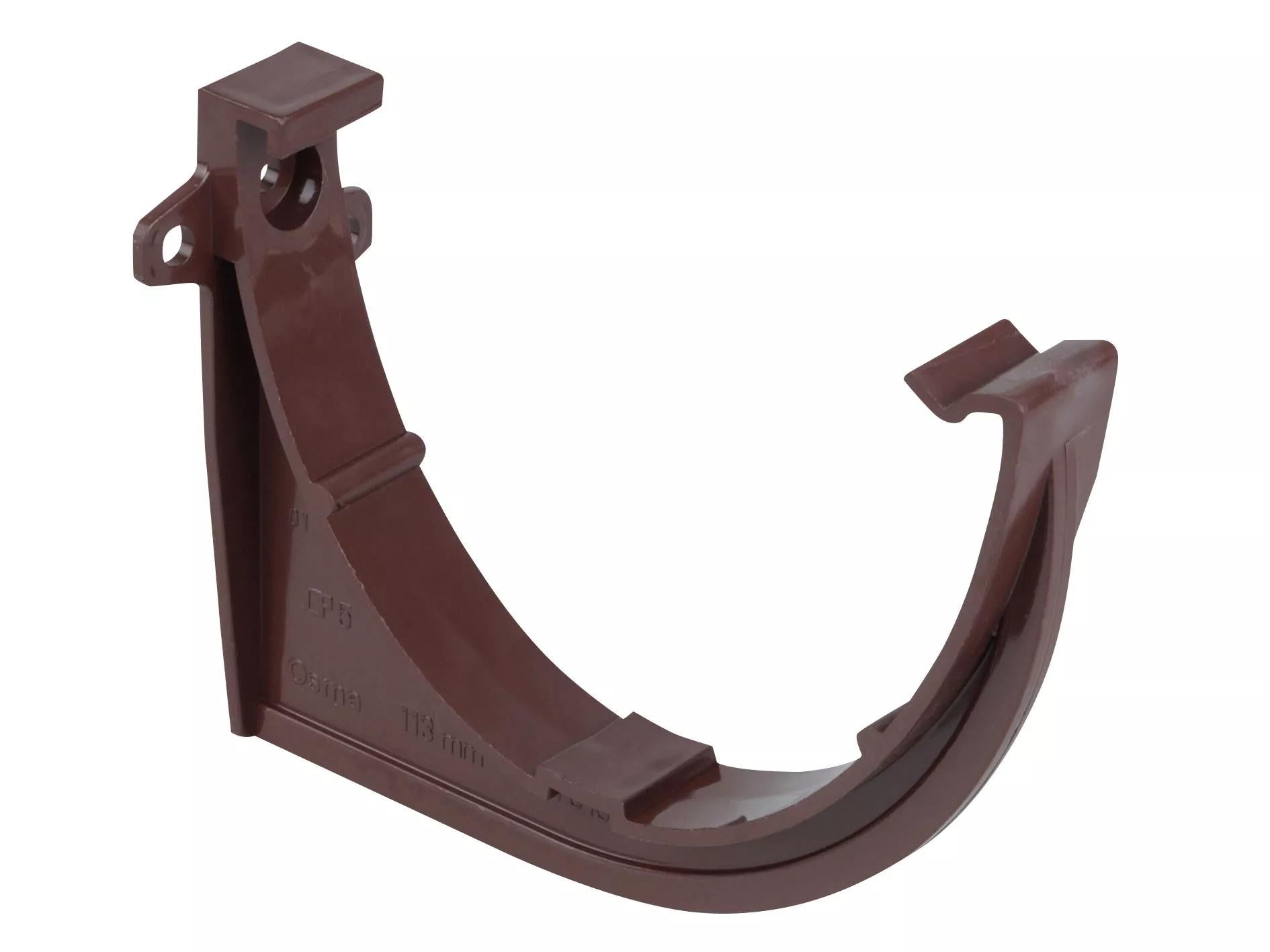 Osma Deepline Fascia Bracket Brown 113mm