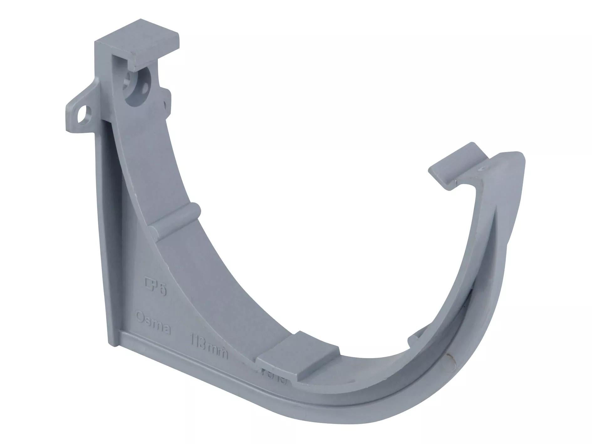 Osma Deepline Fascia Bracket Grey 113mm