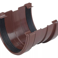 Osma Deepline Gutter Union Brown 113mm
