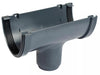 Osma Deepline Running Outlet  Anthracite Grey 113mm