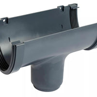 Osma Deepline Running Outlet  Anthracite Grey 113mm