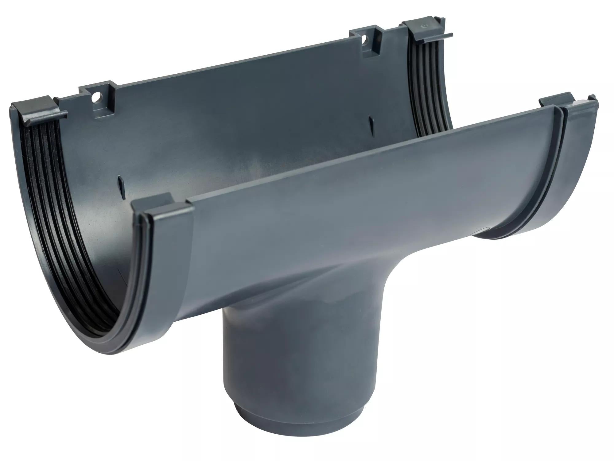 Osma Deepline Running Outlet  Anthracite Grey 113mm