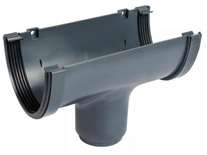Osma Deepline Running Outlet  Anthracite Grey 113mm