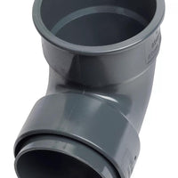 Osma Roundline Pipe Bend 87.5° 68mm Anthracite Grey