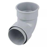 Osma Roundline Pipe Bend 87.5° Grey 68mm