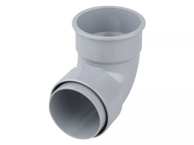 Osma Roundline Pipe Bend 87.5° Grey 68mm