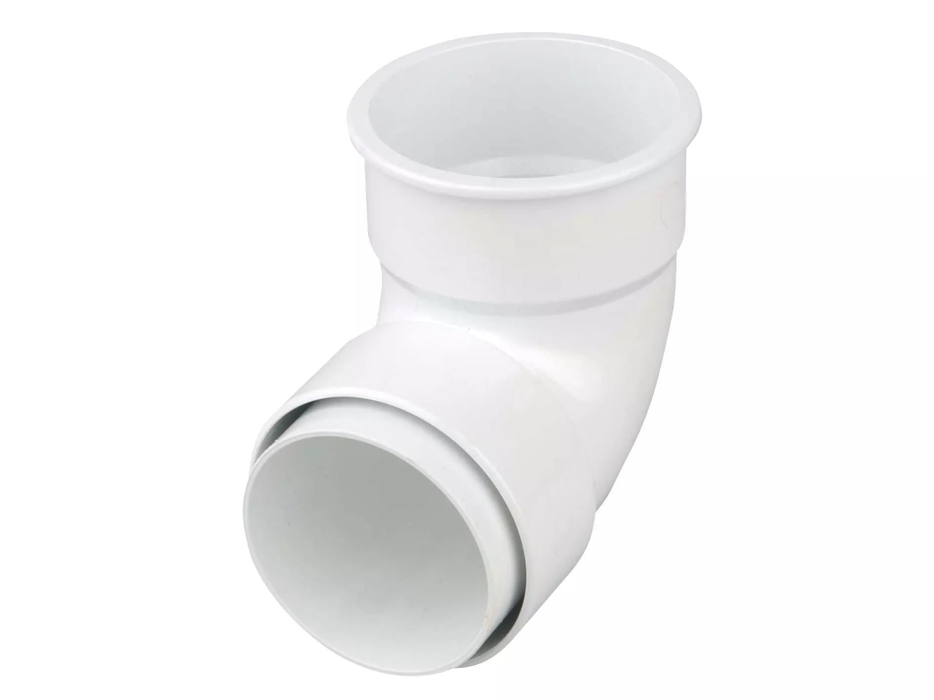 Osma Roundline Pipe Bend 87.5° White 68mm