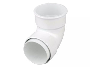 Osma Roundline Pipe Bend 87.5° White 68mm