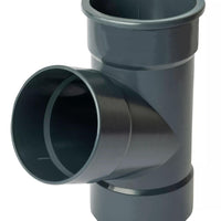 Osma Roundline Pipe Branch 67.5° 68mm Anthracite Grey