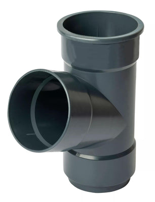 Osma Roundline Pipe Branch 67.5° 68mm Anthracite Grey