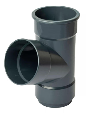 Osma Roundline Pipe Branch 67.5° 68mm Anthracite Grey