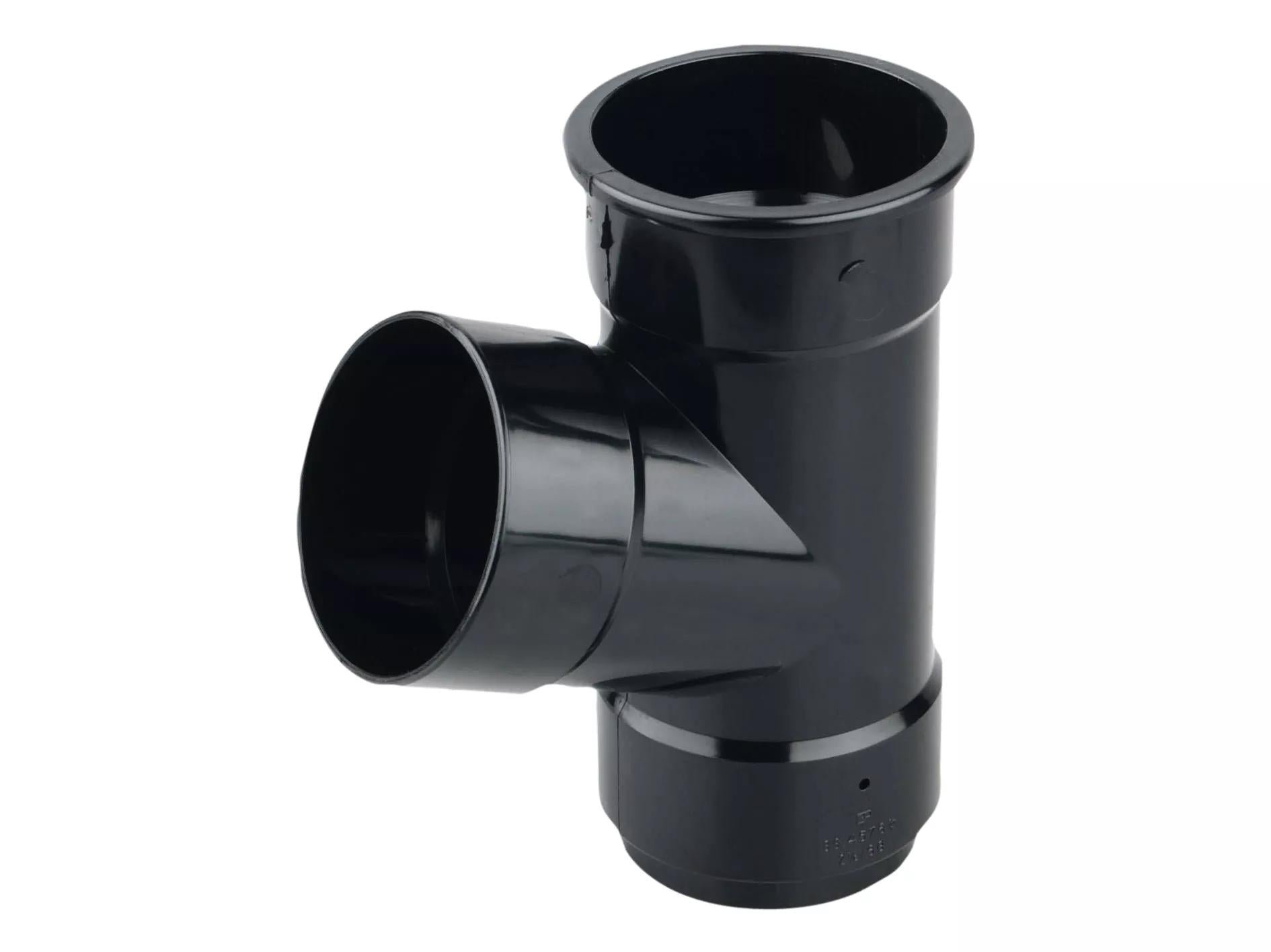 Osma Roundline Pipe Branch 67.5° Black 68mm