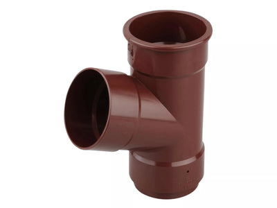 Osma Roundline Pipe Branch 67.5° Brown 68mm