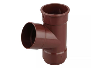 Osma Roundline Pipe Branch 67.5° Brown 68mm