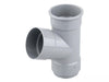 Osma Roundline Pipe Branch 67.5° Grey 68mm
