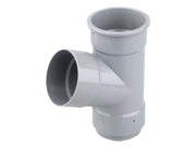 Osma Roundline Pipe Branch 67.5° Grey 68mm