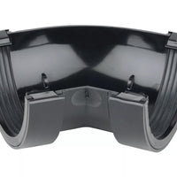 Osma Roundline Gutter Angle 45° Black 112mm
