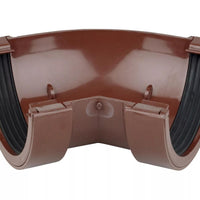 Osma Roundline Gutter Angle 45° Brown 112mm