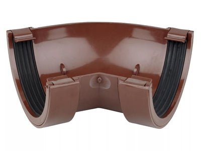 Osma Roundline Gutter Angle 45° Brown 112mm