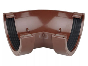 Osma Roundline Gutter Angle 45° Brown 112mm