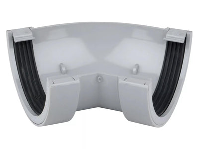 Osma Roundline Gutter Angle 45° Grey 112mm