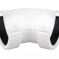 Osma Roundline Gutter Angle 45° White 112mm