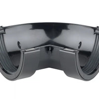 Osma Roundline Gutter Angle 60° Black 112mm