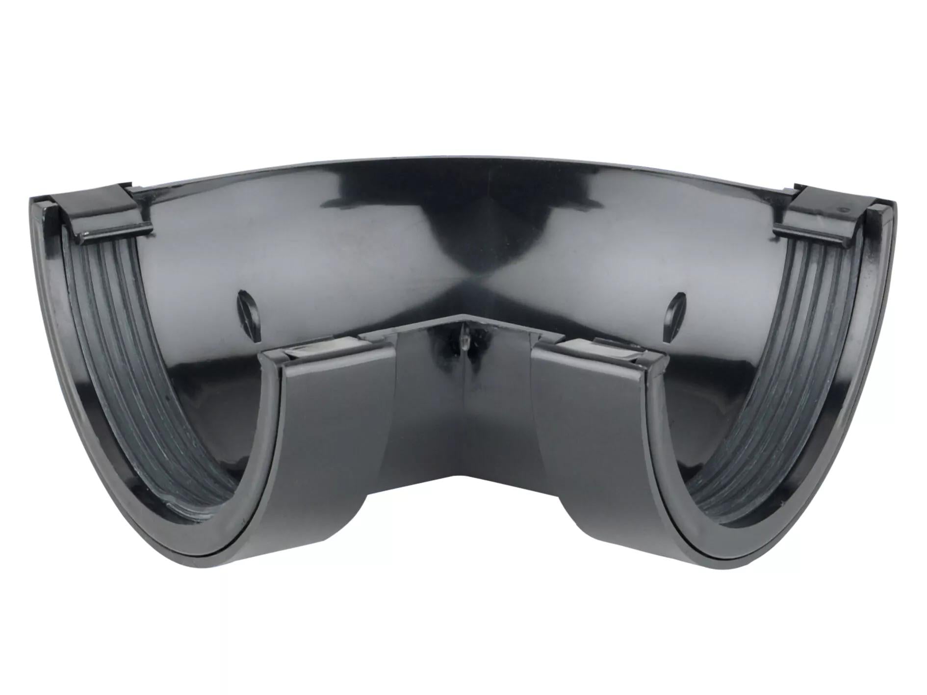 Osma Roundline Gutter Angle 60° Black 112mm