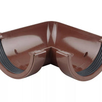 Osma Roundline Gutter Angle 90° Brown 112mm