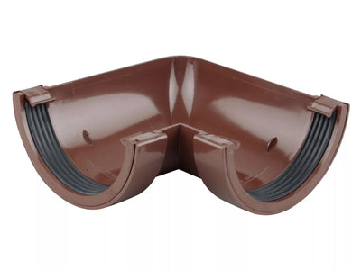Osma Roundline Gutter Angle 90° Brown 112mm