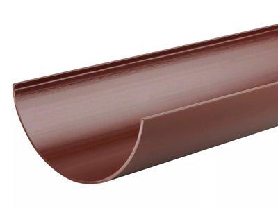 Osma Roundline Gutter 4 Metre Brown 112mm
