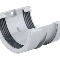 Osma Roundline Gutter Joint Bracket Grey 112mm