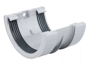 Osma Roundline Gutter Joint Bracket Grey 112mm