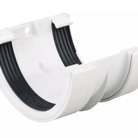 Osma Roundline Gutter Joint Bracket White 112mm