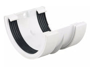 Osma Roundline Gutter Joint Bracket White 112mm