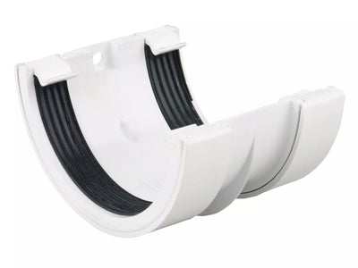 Osma Roundline Gutter Joint Bracket White 112mm