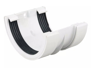 Osma Roundline Gutter Joint Bracket White 112mm
