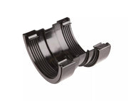Osma Roundline Gutter Union Black 112mm