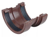 Osma Roundline Gutter Union Brown 112mm