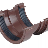 Osma Roundline Gutter Union Brown 112mm