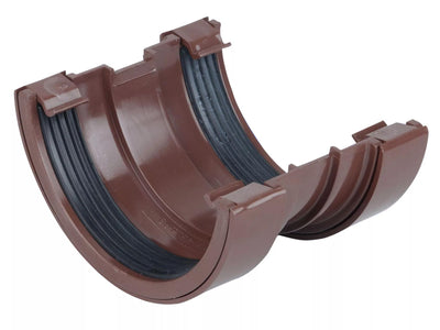 Osma Roundline Gutter Union Brown 112mm