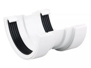 Osma Roundline Gutter Union White 112mm