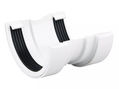 Osma Roundline Gutter Union White 112mm