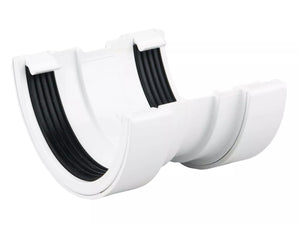 Osma Roundline Gutter Union White 112mm