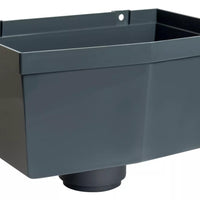 Osma Roundline Hopper Head 68mm Anthracite Grey