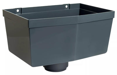 Osma Roundline Hopper Head 68mm Anthracite Grey